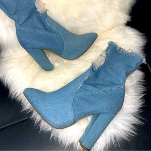 💙Denim Jean Rugged Booties💙